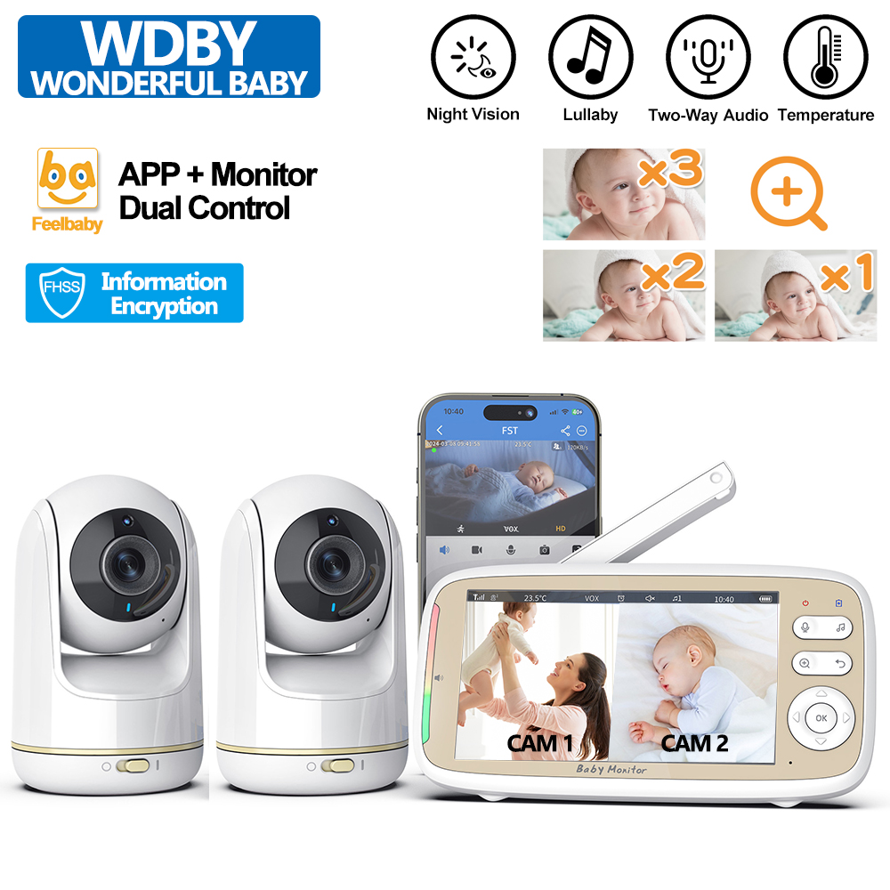 Audio Music Videos - VB803 PRO Baby Monitor, avec 2