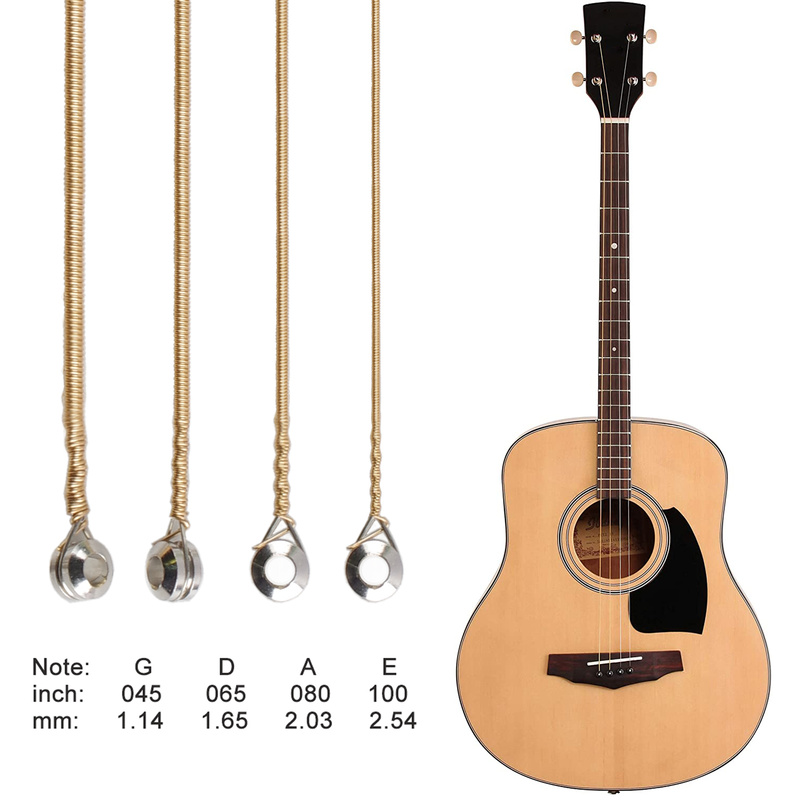 Bass Guitar Strings - Cordes pour guitare acoustique, 4 cordes