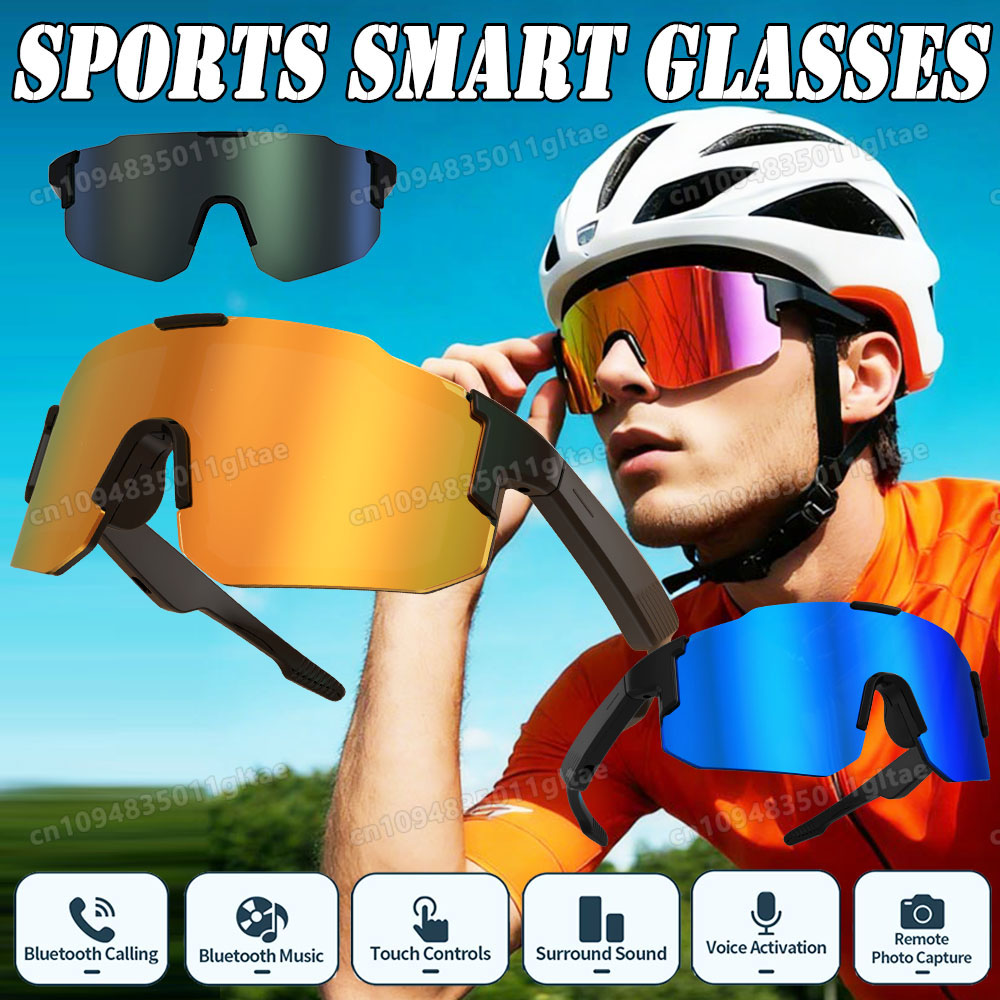 Audio Music Videos - Lunettes de vélo intelligentes avec caméra,