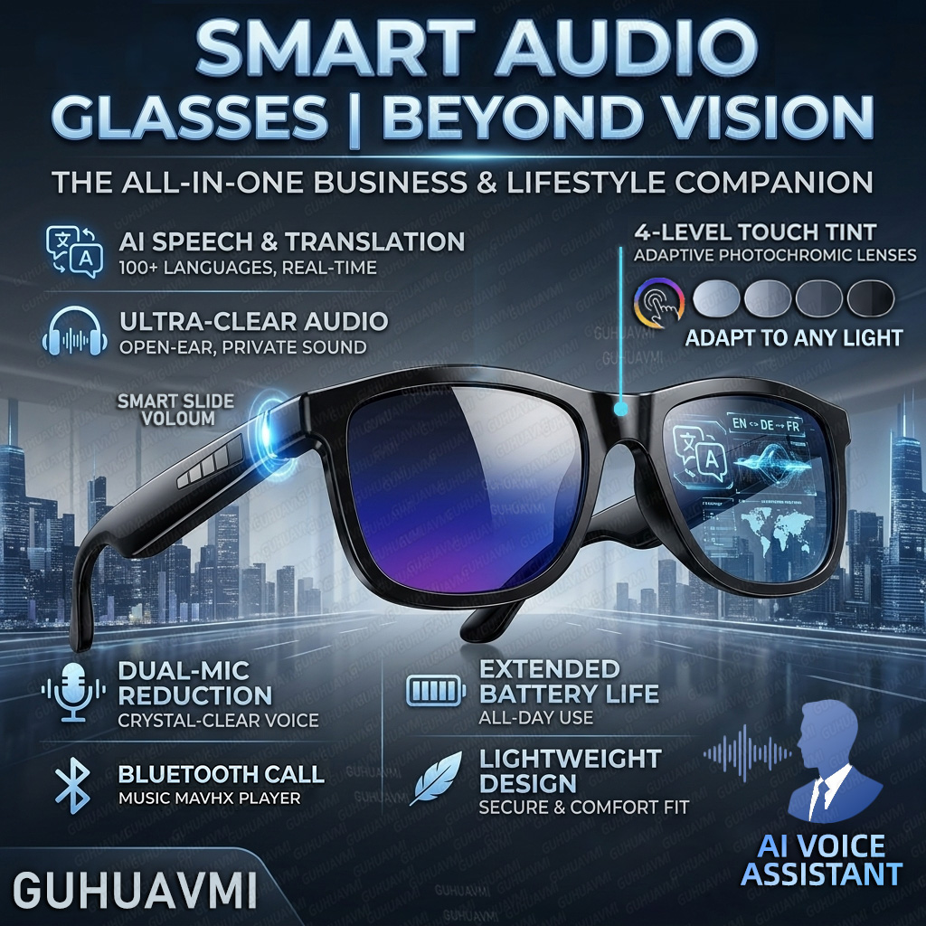 Audio Music To Video Ai Free - Nouvelles lunettes audio intelligentes à changement