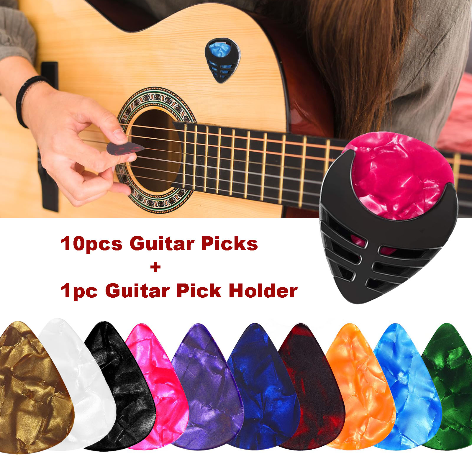 Electric Guitar Pick Pack - 10 plectres de guitare et 1