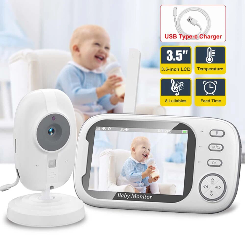 Audio Music Videos - Babyphone Vidéo 3.5G avec Vision Nocturne