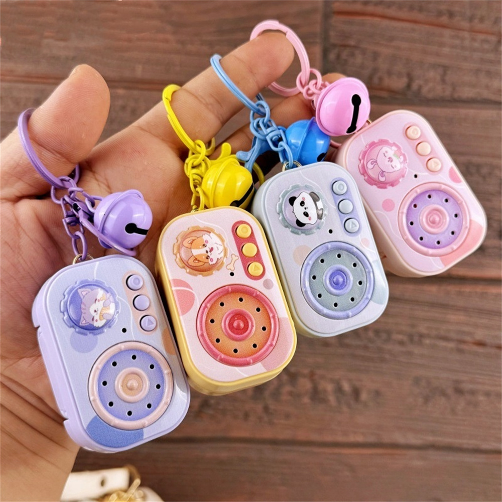 Audio Music Recorder - Mini enregistreur Vintage porte-clés mignon dessin