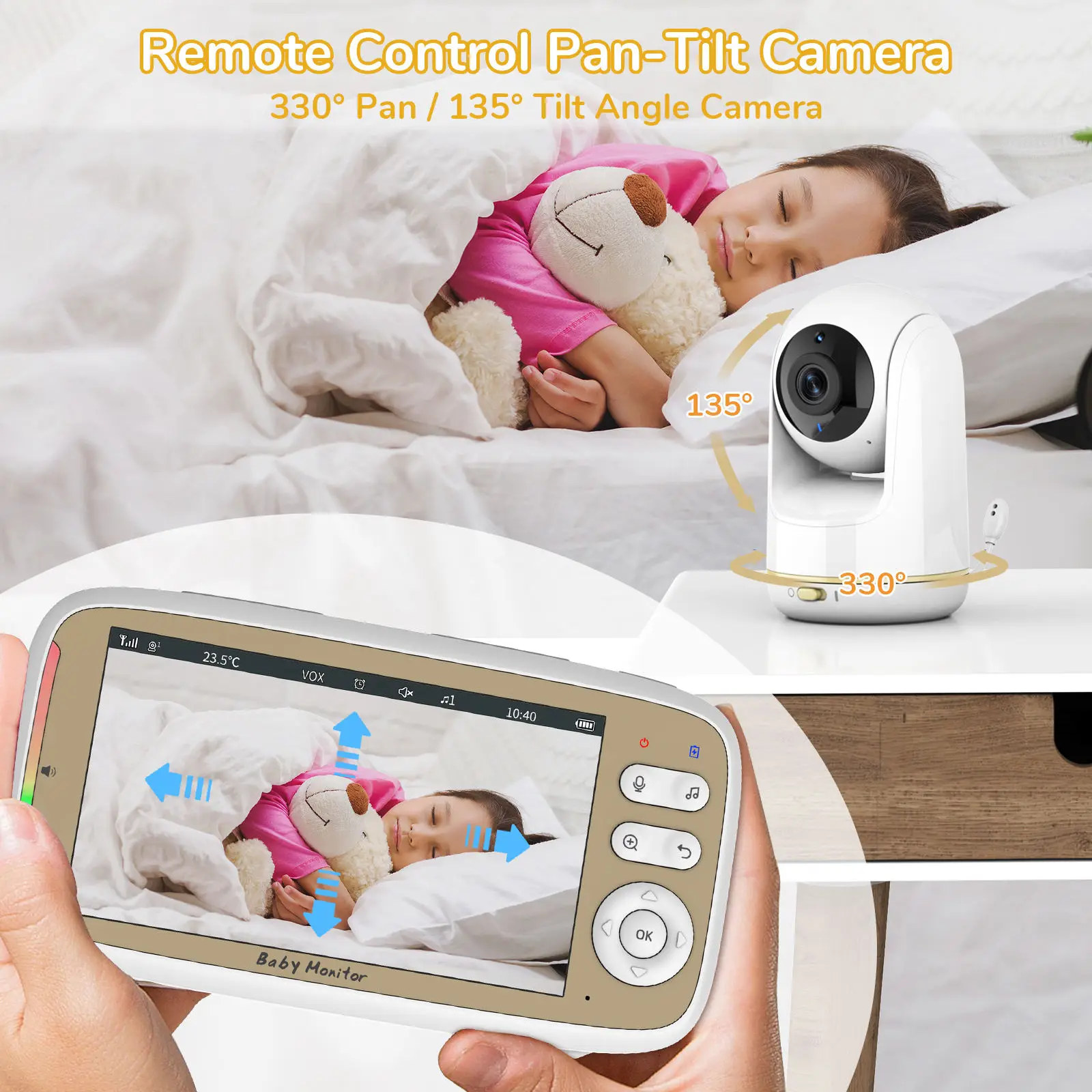 VB803 PRO Baby Monitor, avec 2 - Audio Music Videos avis et prix
