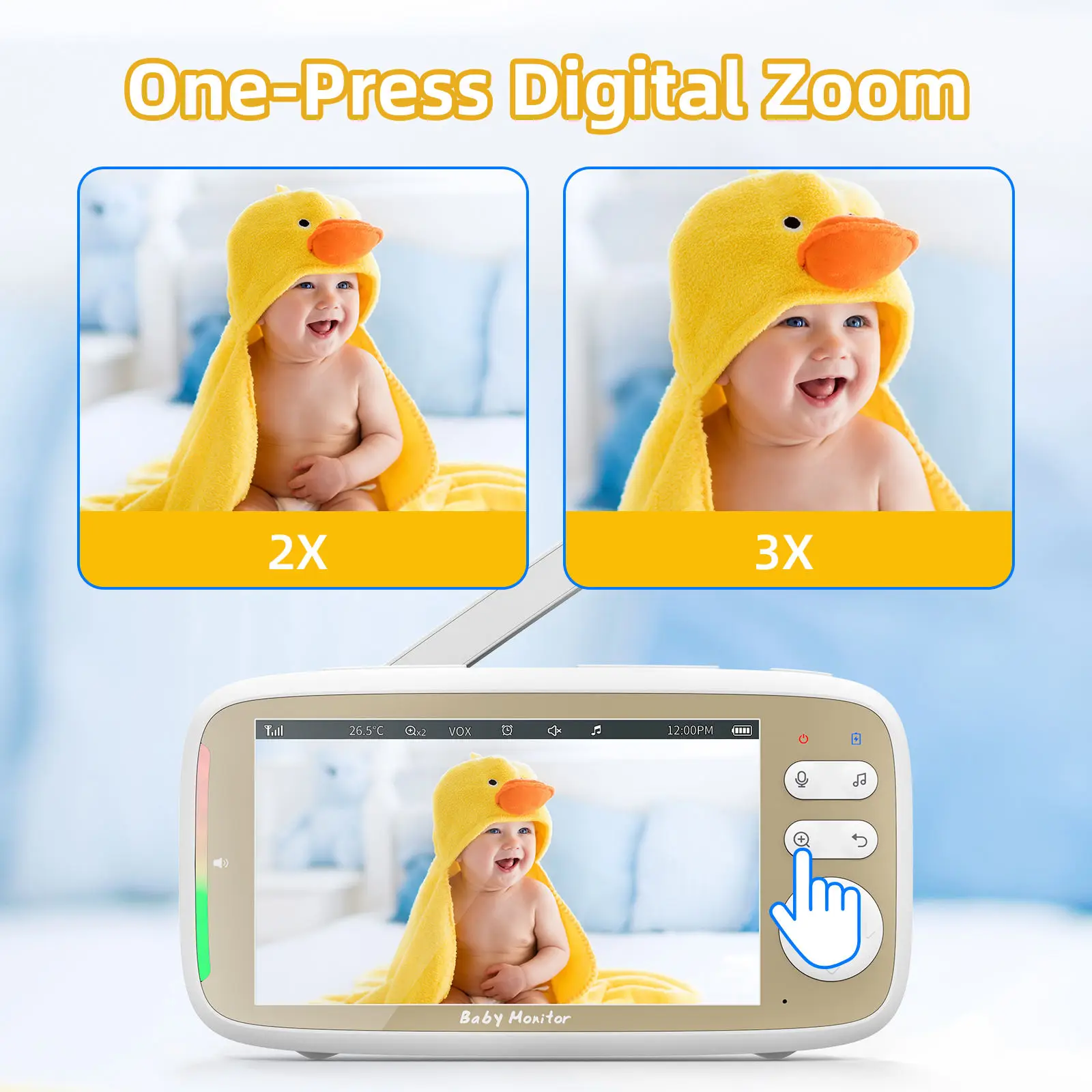 VB803 PRO Baby Monitor, avec 2 - Audio Music Videos avis et prix