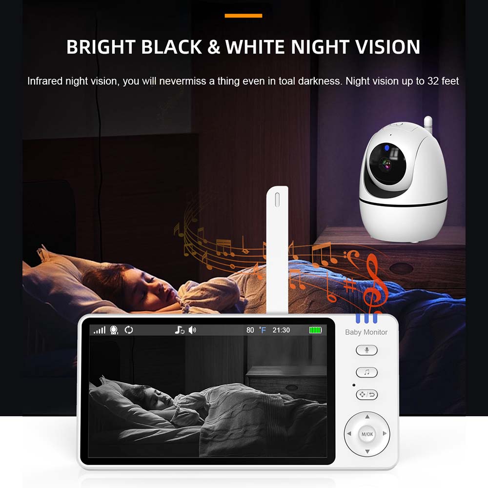 Moniteur vidéo pour bébé de 5  - Audio Music Videos avis et prix