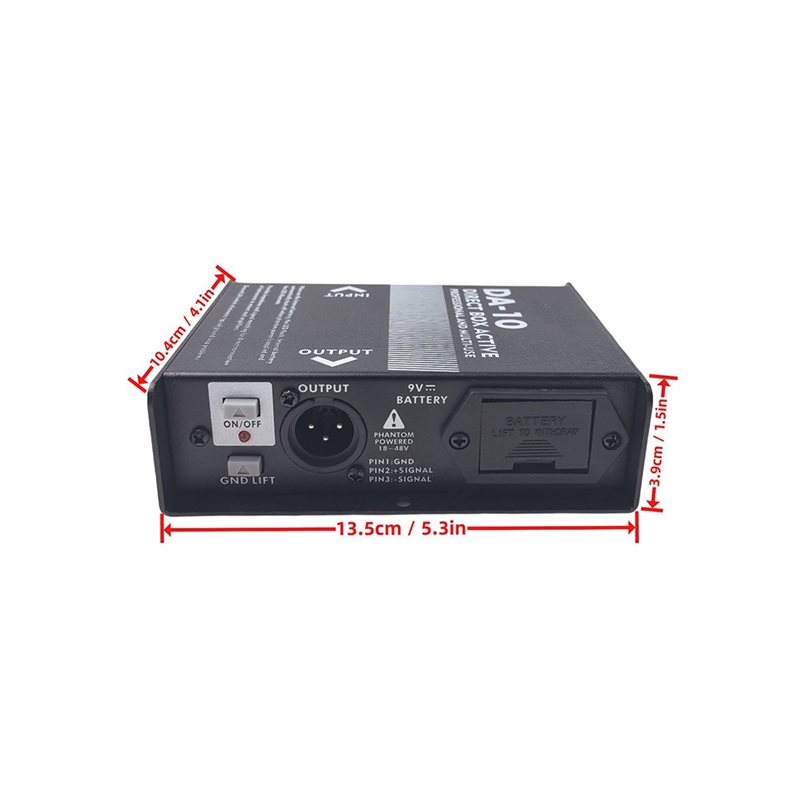 AU61-Da-10 Boîtier DI Actif av - Audio Music Isolator avis et prix