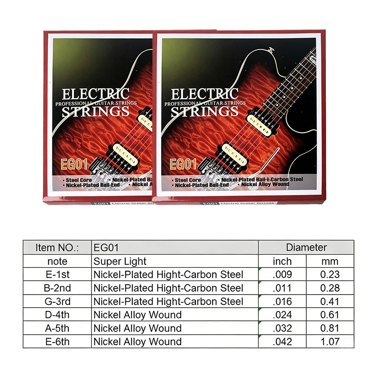 Miwayer 1 ensemble de cordes d - Electric Guitar Pick Pack avis et prix