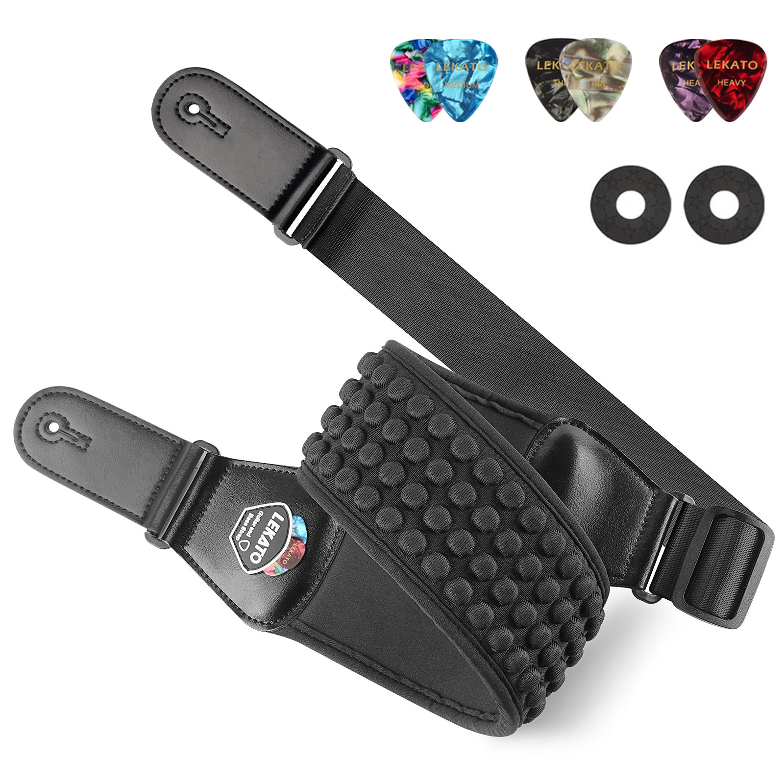 Lekato Pro Sangle de guitare – - Electric Guitar Pick Pack avis et prix