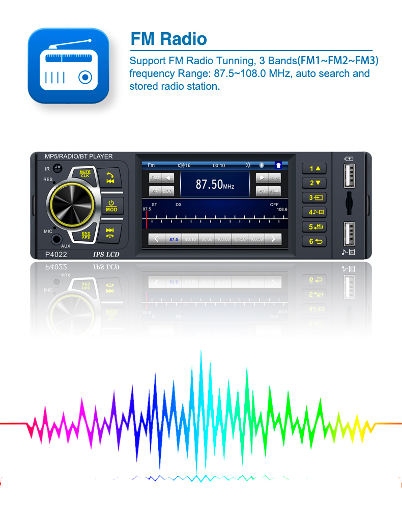 Autoradio stéréo à écran tacti - Audio Music Free Mp3 avis et prix