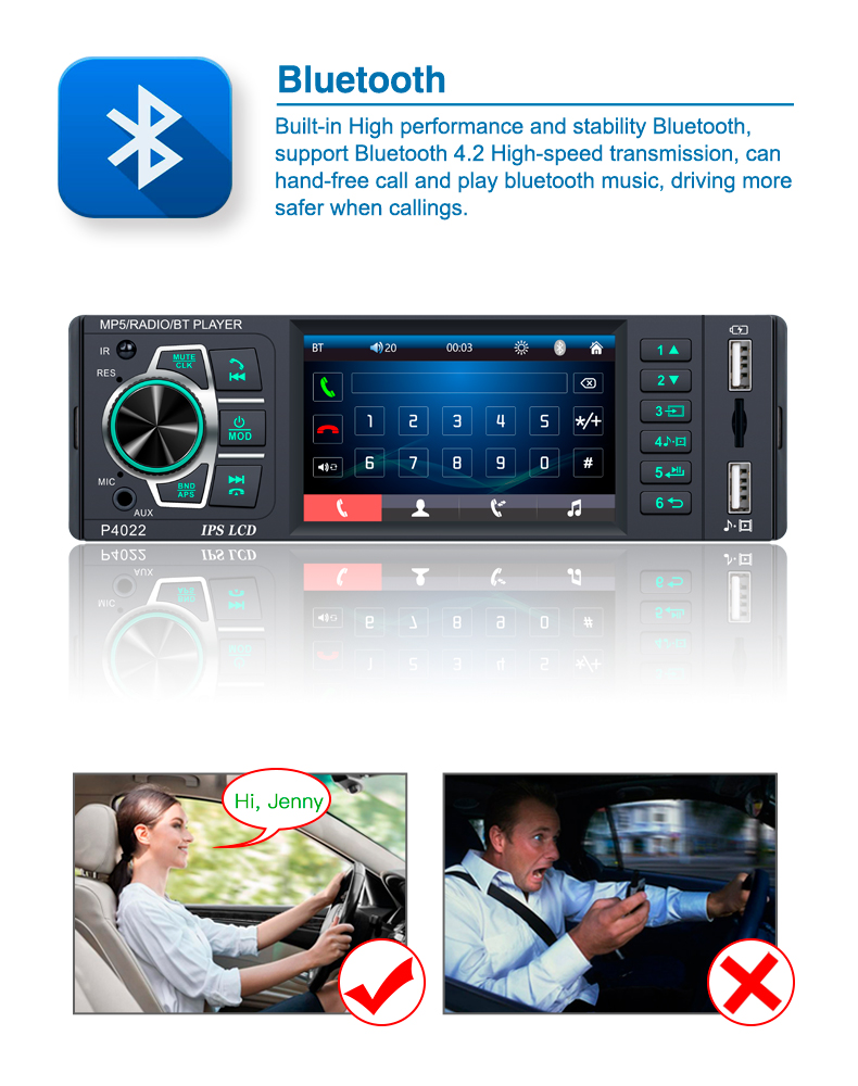 Autoradio stéréo à écran tacti - Audio Music Free Mp3 avis et prix